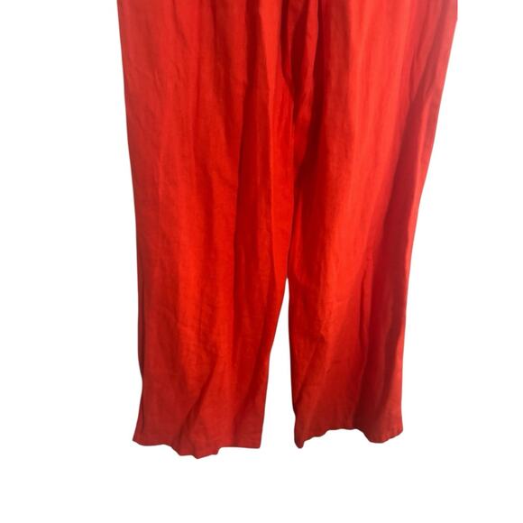 Urban Outfitters Women Small Hi-Rise Linen Rayon Wide Leg Pants Pleated #5605 - Picture 7 of 14